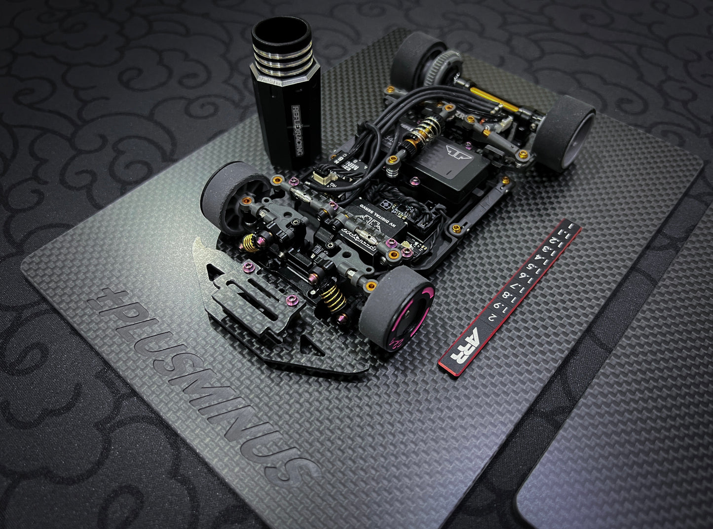 Carbon Fibre Mini-Z 1/28 Setup Board